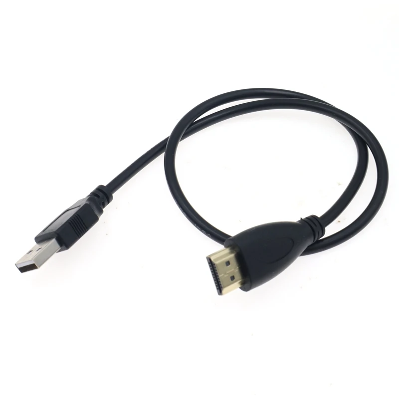 Good Quality New HD Video Cable HDMI-compatible Male To Female Connector With USB 2.0 Charger Cable Spliter Adapter Extender