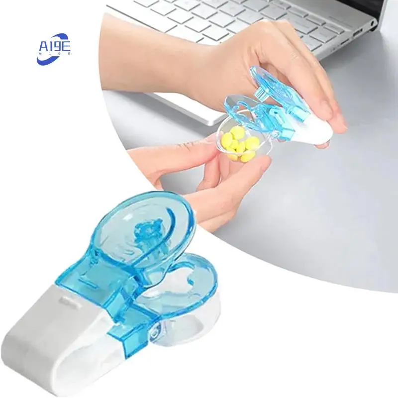 

A19E-Portable Pill Taker, No Contact Easy To Take Medicine Out Tool Remover, Tablets Pills Blister Pack Opener 5PCS Easy To Use