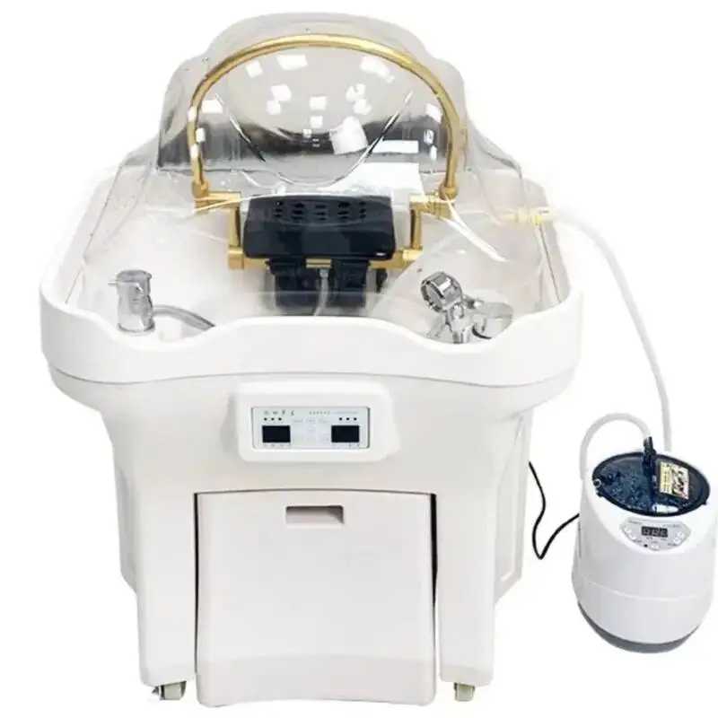 

Коммерческая мебель для салонов красоты: Роскошное кресло-мойка для парикмахерских с простым дизайном, удобное для использования, современное, для ухода за волосами и спа-процедур.