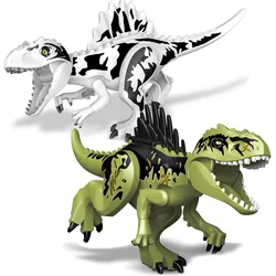 Figuras de dinosaurios grandes para niños, bloques de construcción, juguetes educativos, Ridgeback, giganosaurus, regalos