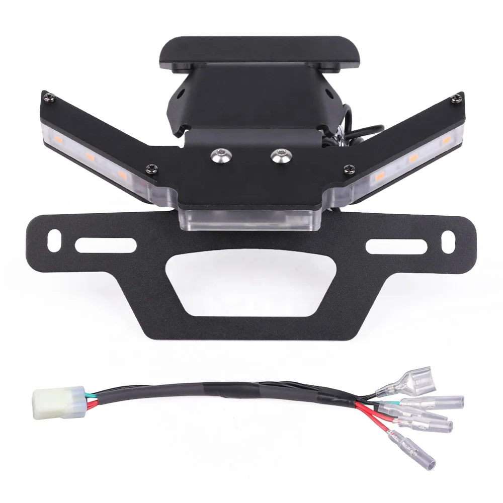 

Rear Tidy Plate Rack with Light Emitting Diode Steering Signal Board Light Adapter Plug and Play Kit for Duke 390 250 125