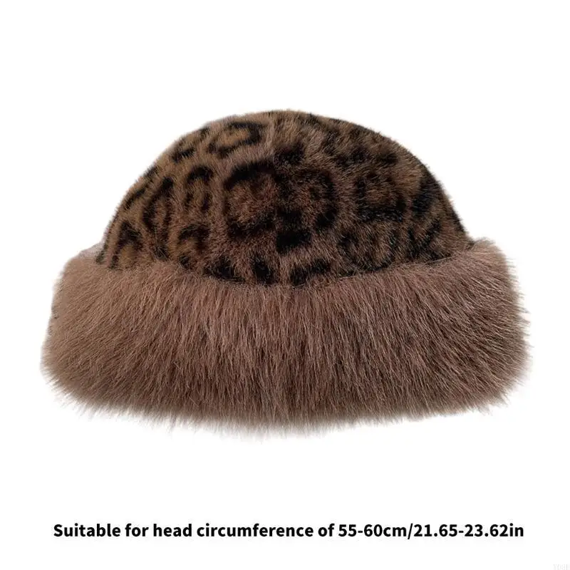 サイクリングやランニングスポーツ用の毛皮のようなクマのビーニー、厚いクマの帽子、厚い裏地 Y08E