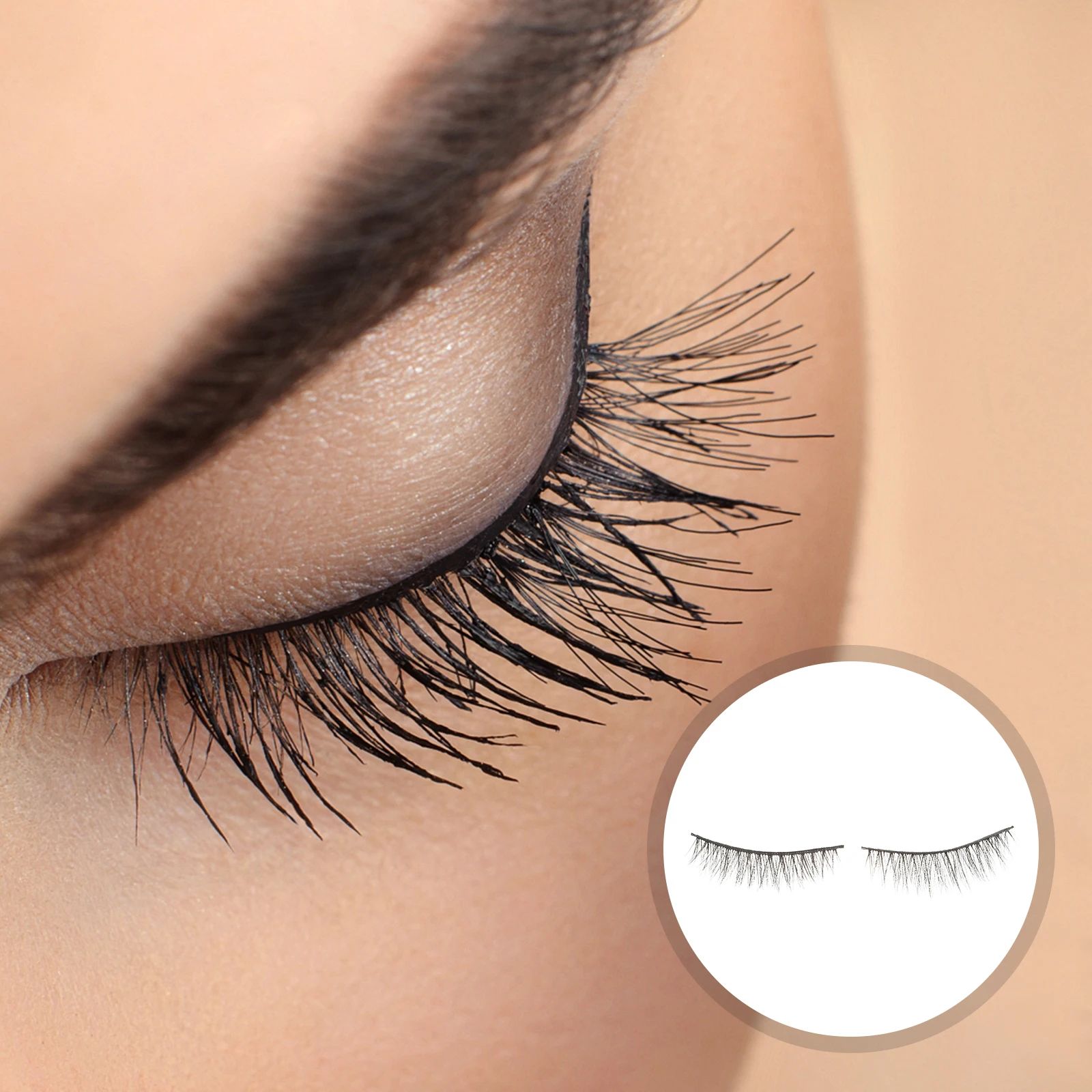 10 أزواج من الرموش المزيفة الطبيعية ثلاثية الأبعاد رموش تمديد كثيفة سهلة الاستخدام وإزالة ملابس طوال اليوم مثالية لمظهر المكياج