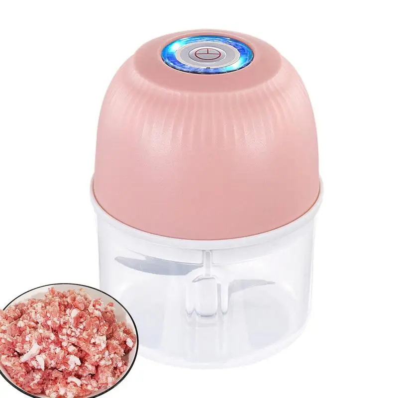 250ml Electric Garlic Chopper Durable & Efficient USB Rechargeable Electric Garlic Chopper With Powerful Motor For Ginger Meat