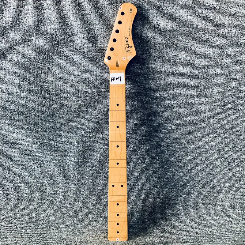 FN009 Tagima Tw540 6 String Electric Guitar Unfinished ST Guitar Neck No Frets with Damages Cracks for DIY Replace Authorised