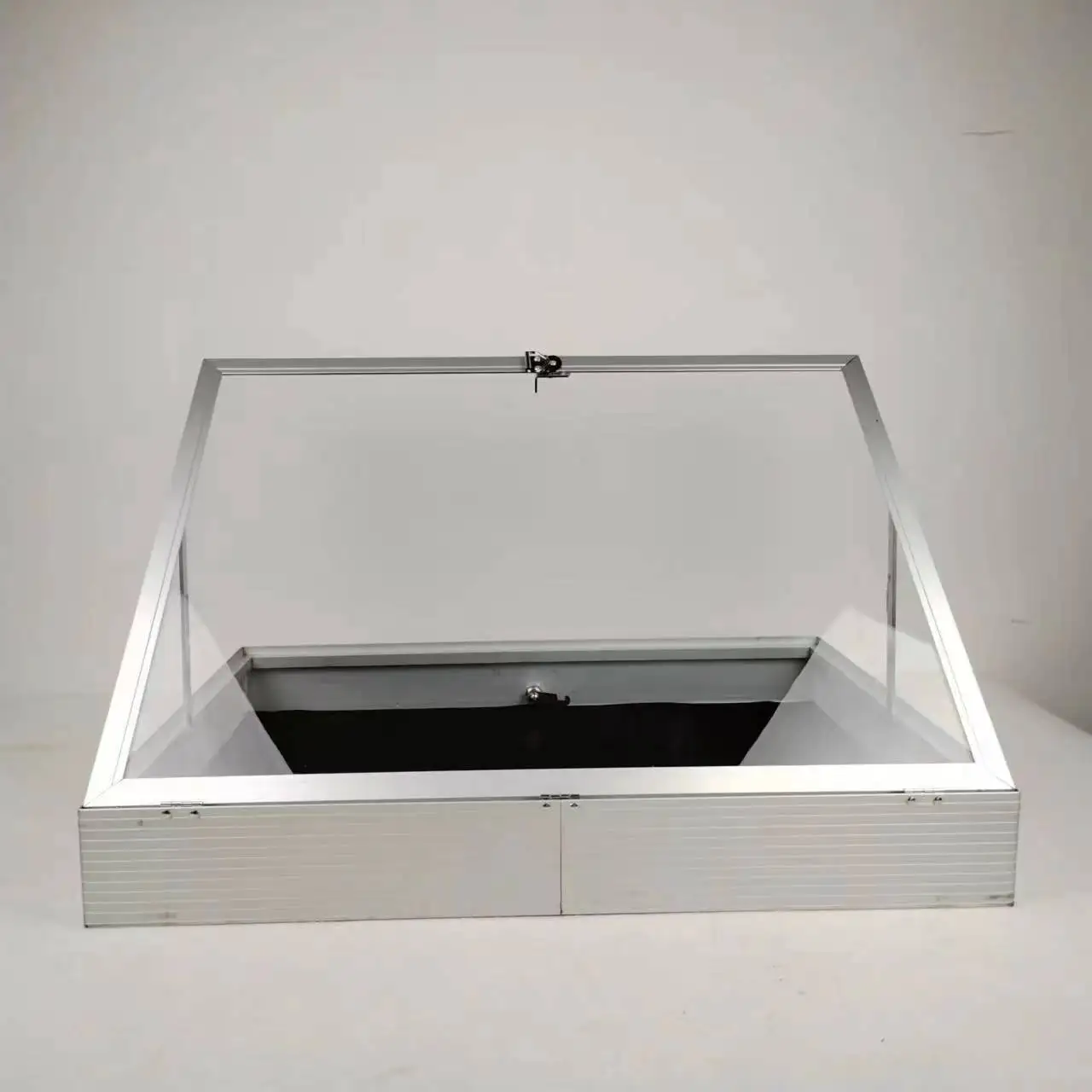 

High Quality Black Jewelry Travel Showcase Showcase New Design Glass Cover Custom OEM Support