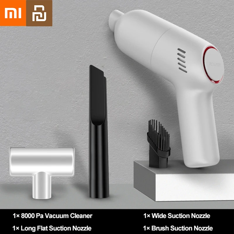 

Xiaomi Youpin Wireless Car Vacuum Cleaner 8000Pa Cordless Handheld Auto Home Car Dual Use Mini Vacuum Cleaner Built In Battrery