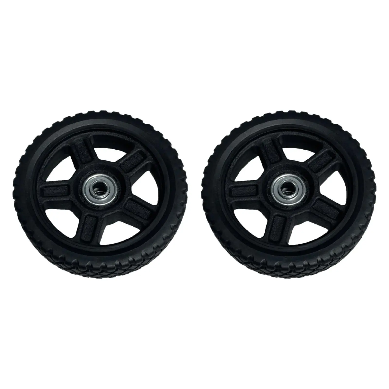 2 Pieces Lawnmower Wheels 6 inch Tires Easy to Install Lightweight Spare Parts Wear Resistant Accessory Utility Versatile