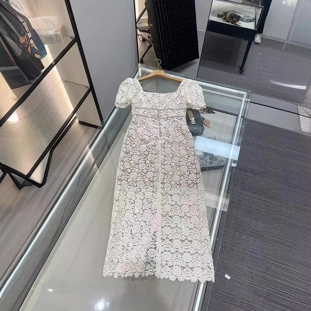 

Летняя новинка MaSandeSP: женская сумка-клатч из плотного кружева с квадратным воротником, декорированная стразами, в форме розы, с эффектом пышности и поясным ремнем