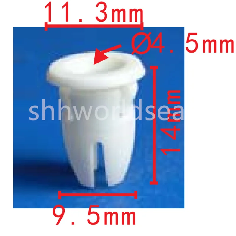 Shhworldsea 100 peças de substituição para mercedes benz 001-988-76-81 inserção de moldagem para w107 w108 w109 w110 w111 w114/8 w115 w116 w123