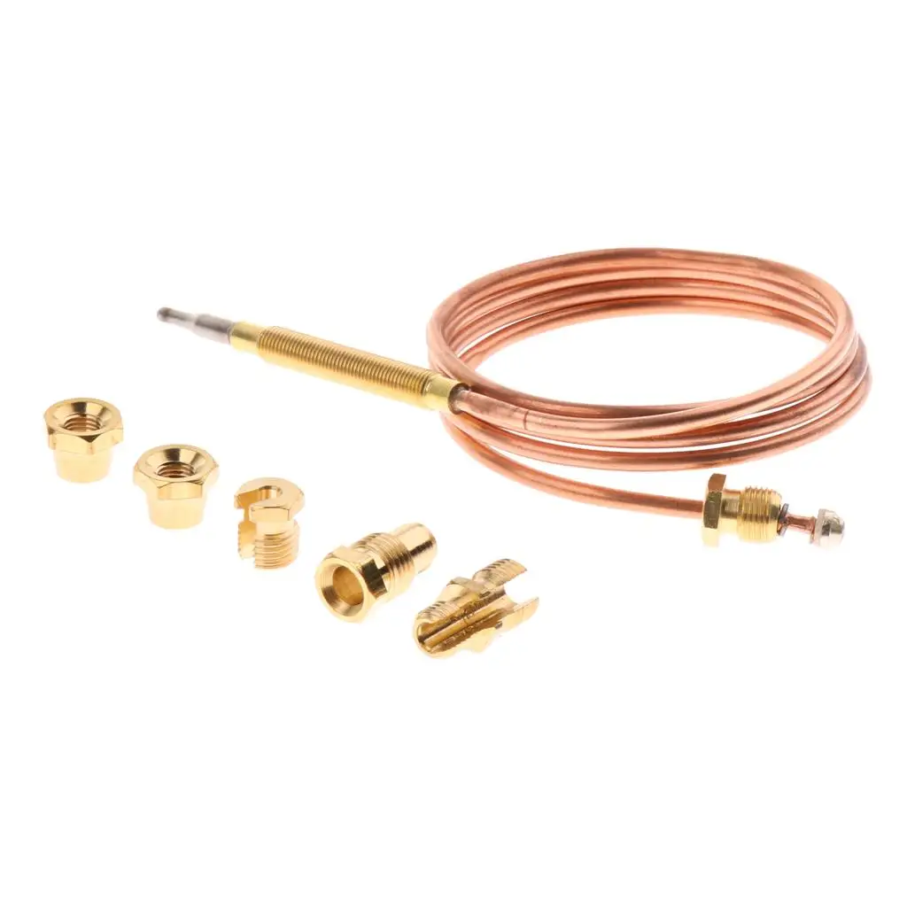 90cm Thermocouple Replacement Set for Gas Furnaces Boilers Water Heaters