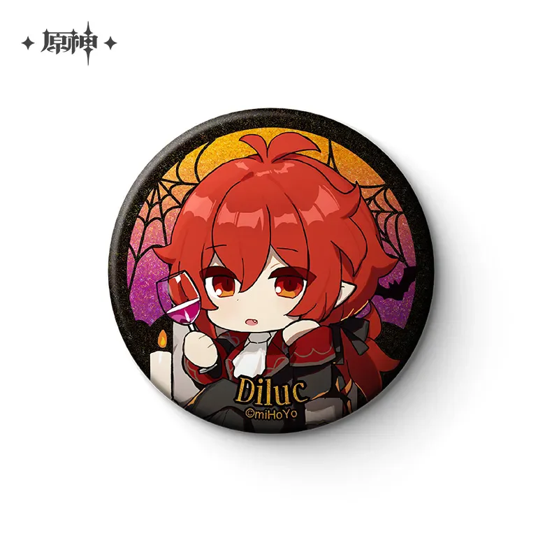 Genshin Impact Official Quirky Cross-Dressing Theme Series Q Badge Game Peripherals Accessories