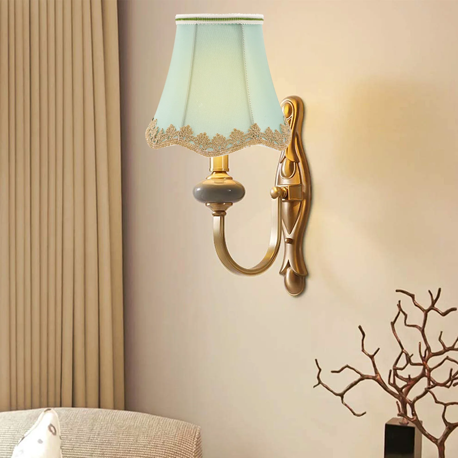

Home Cloth Lampshade Modernative Lamp Shade Exquisite Lamp Light Modernation Lamp Accessory for Hotel Home