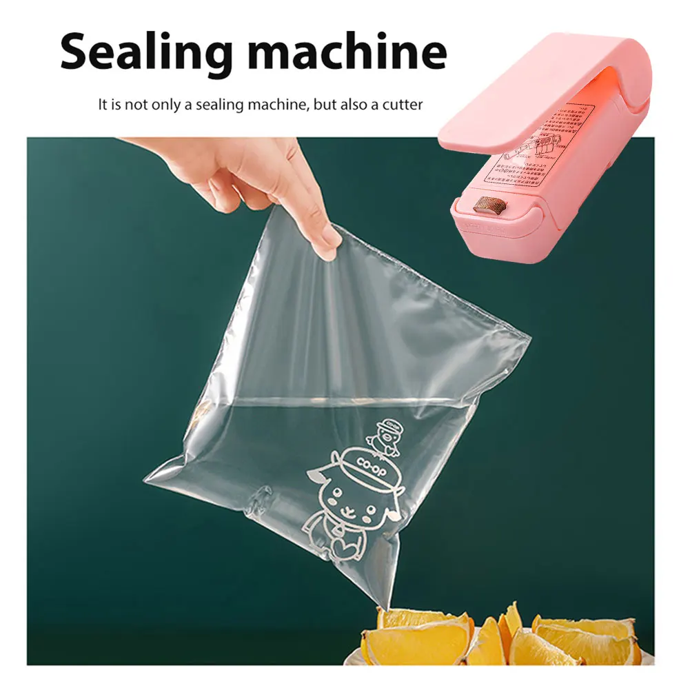 Mini Heat Bag Packaging Sealer Portable Plastic Bag Clip Sealing Machine Food Storage Seal Snack Sealing Kitchen Gadgets