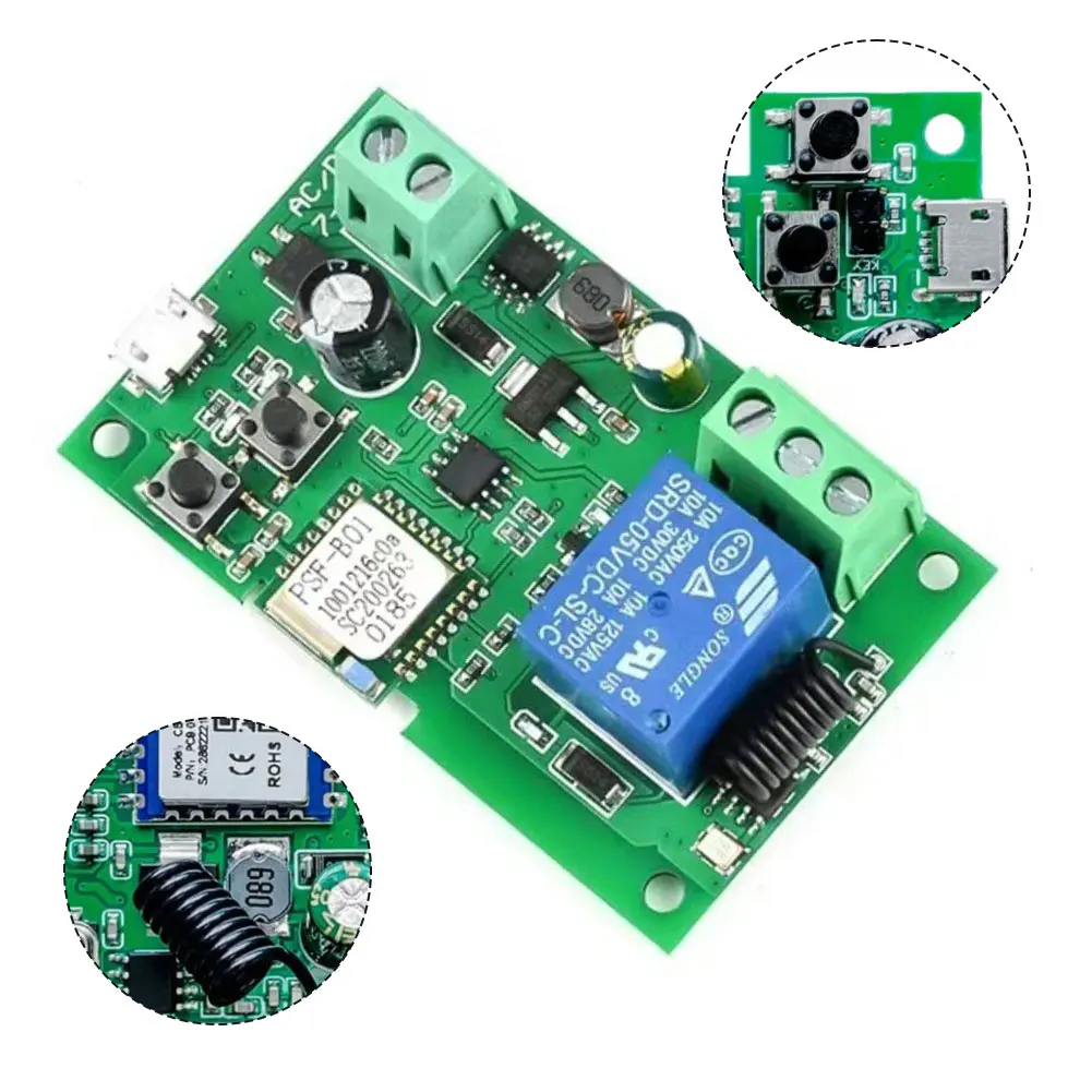 For EWELINK Smart Switch 5V/7-32V Smart Relay Module Inching & Self-Lock Module DC5-32V Wireless Relay Module Tuya= Switch 2025