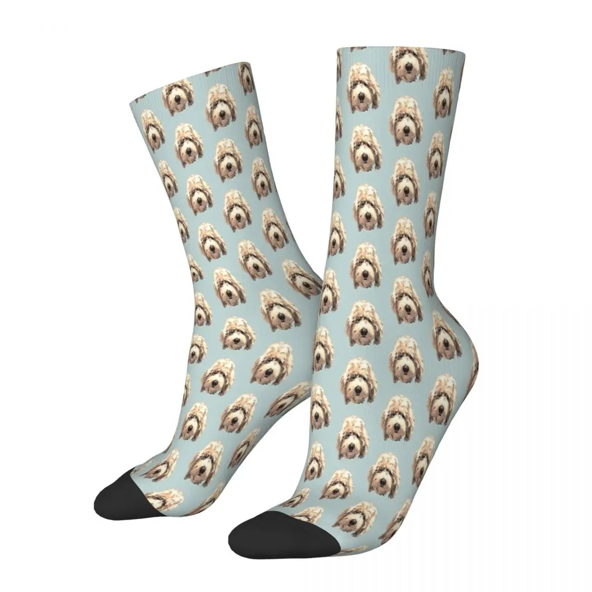 Lucky Face Golden Labradoodle Labradoodles Labrador Dog Doge Socks Male Mens Women Autumn Stockings Harajuku