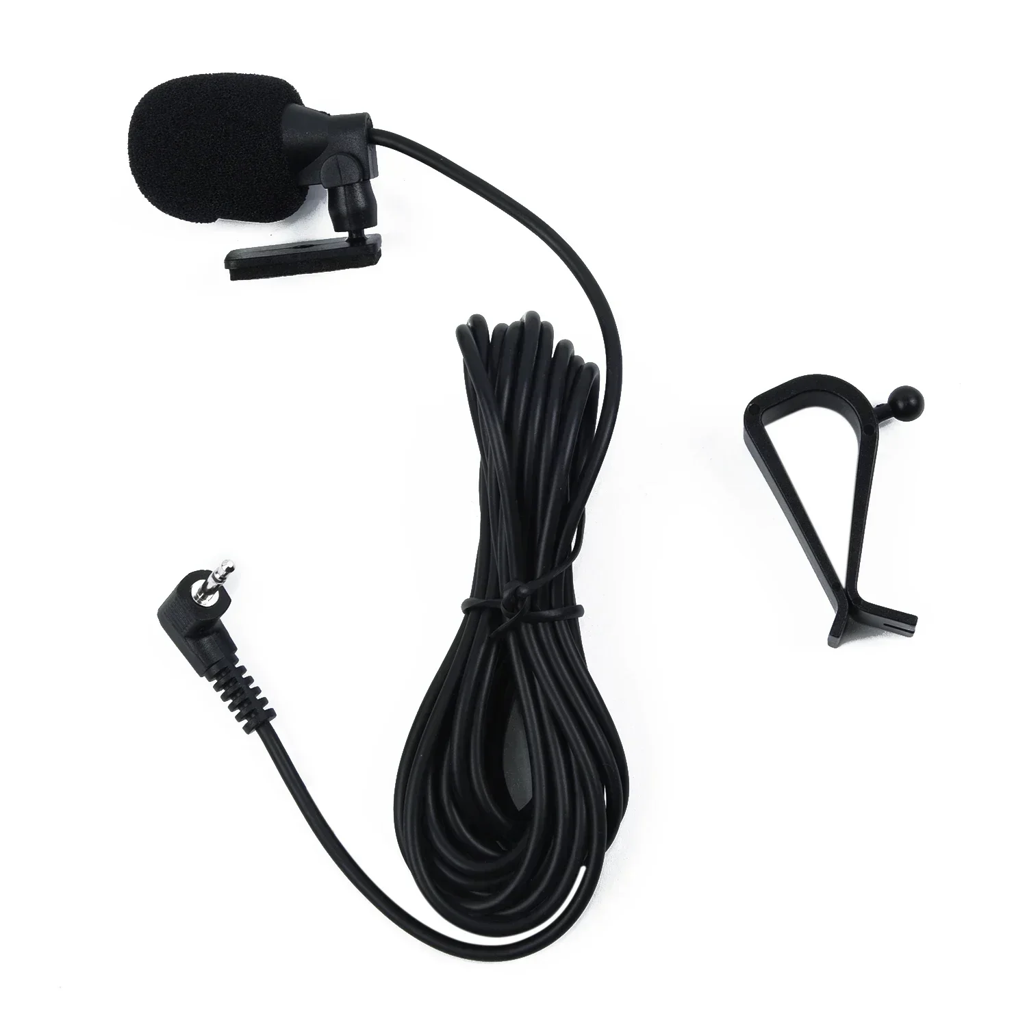 1pc Black 3 Meters 2.5mm External Microphone For Car Pioneer Stereos Radio Receiver Plastic & Metal Car Part