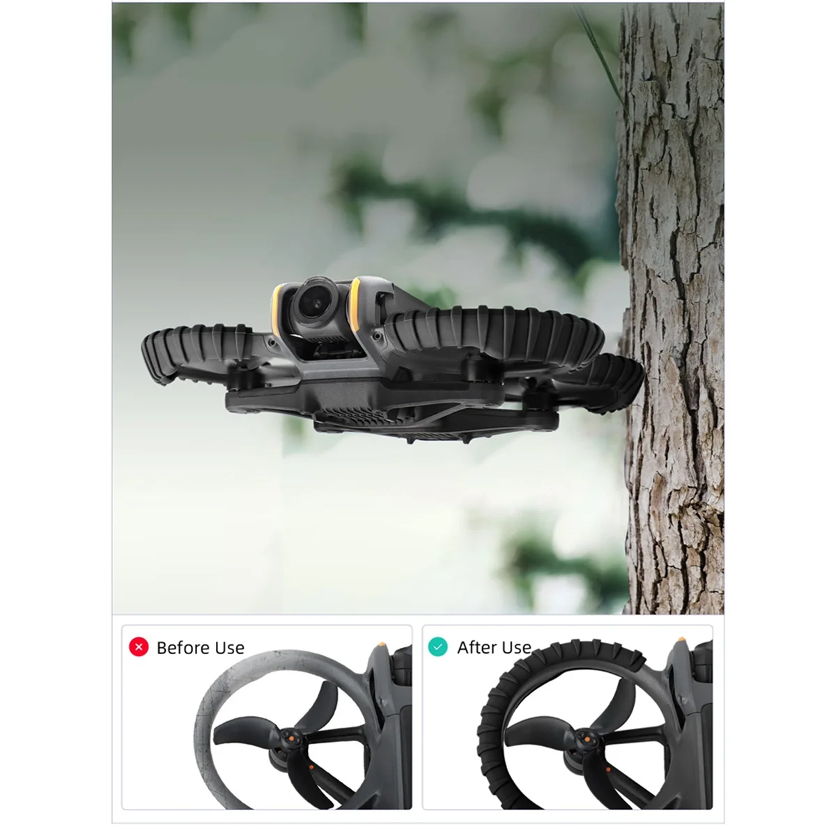 Эффективные защитные кольца бампера SUNNYLIFE для AVATA 2, красные