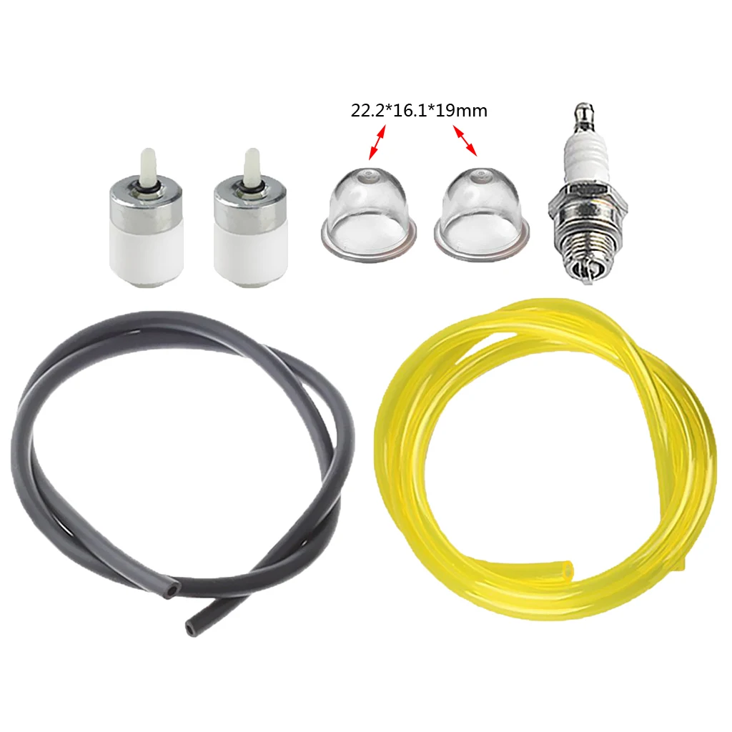 Fuel Line Kit Primer Bulb Tube Set Spare Part Replacement Accessory for Yard Man YM141 YM21SS YM26CO