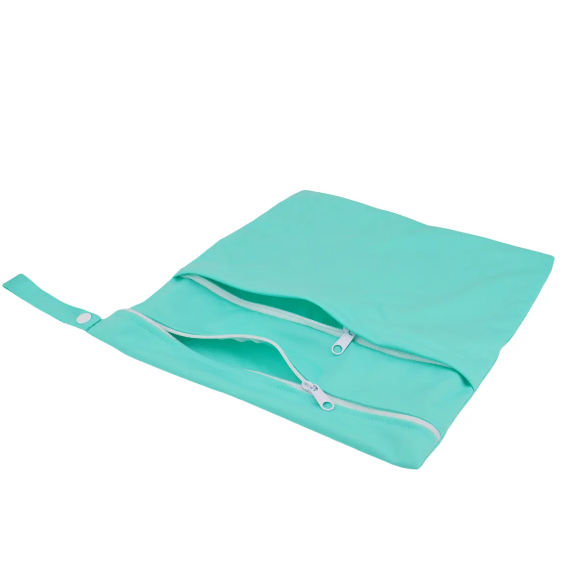 [Sigzagor] 1 natte droge zak met twee ritssluitingen voor babyluiers Luiers Waterdicht Herbruikbaar 36 cm x 29 cm