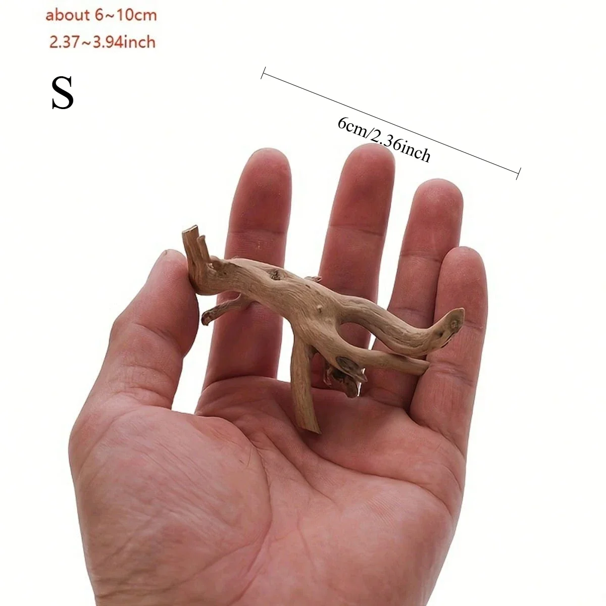1 S + 2 L طقم خشب دريفت طبيعي لتزيين حوض السمك وتررم يعزز تجربة تسلق الزواحف والمناظر الطبيعية لخزان الأسماك #6