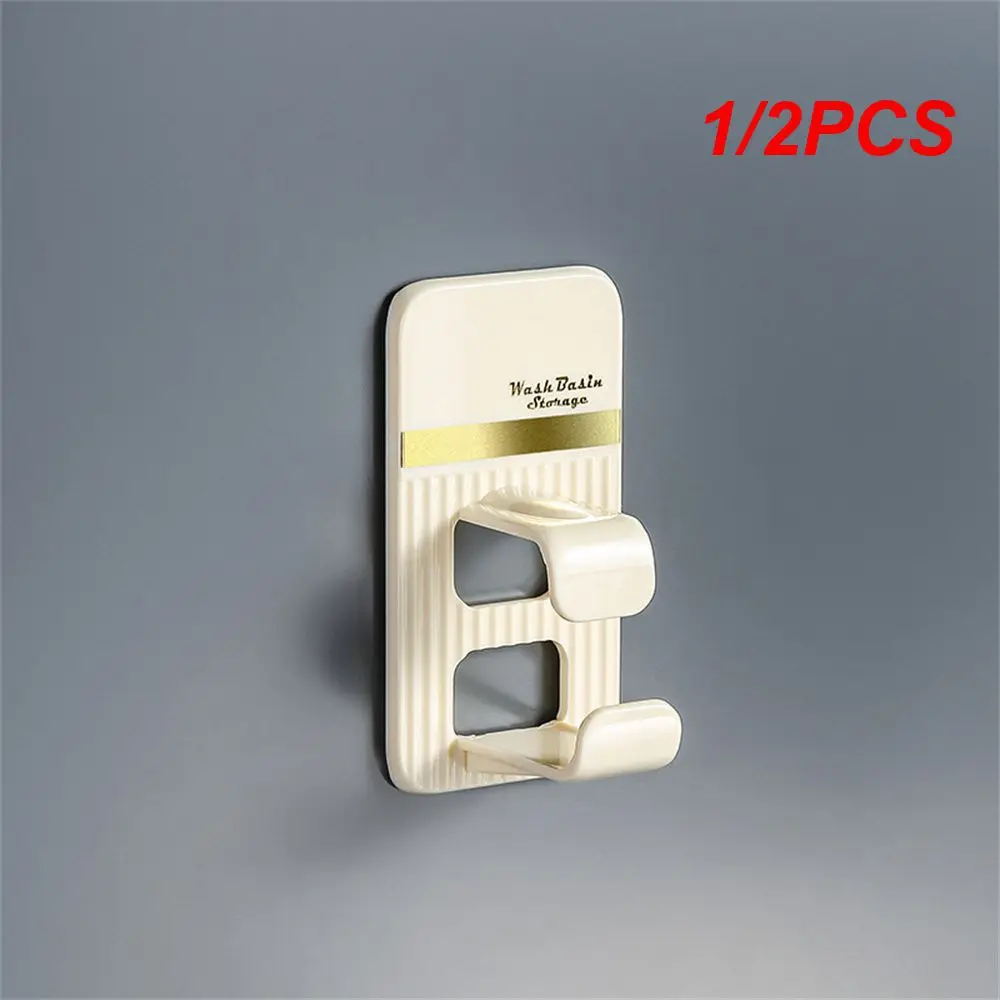 

1/2PCS Wear-resistant And Durable Traceless Hook Fashionable Suction Wall Hook Functional Waterproof Hook