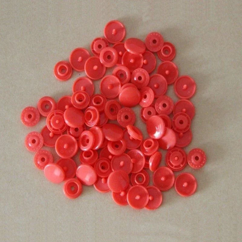 100 Sets Plastic Snaps Button Fasteners T3 Bag Folder Dark Clasp Button Resin Garment Accessories For Clothes