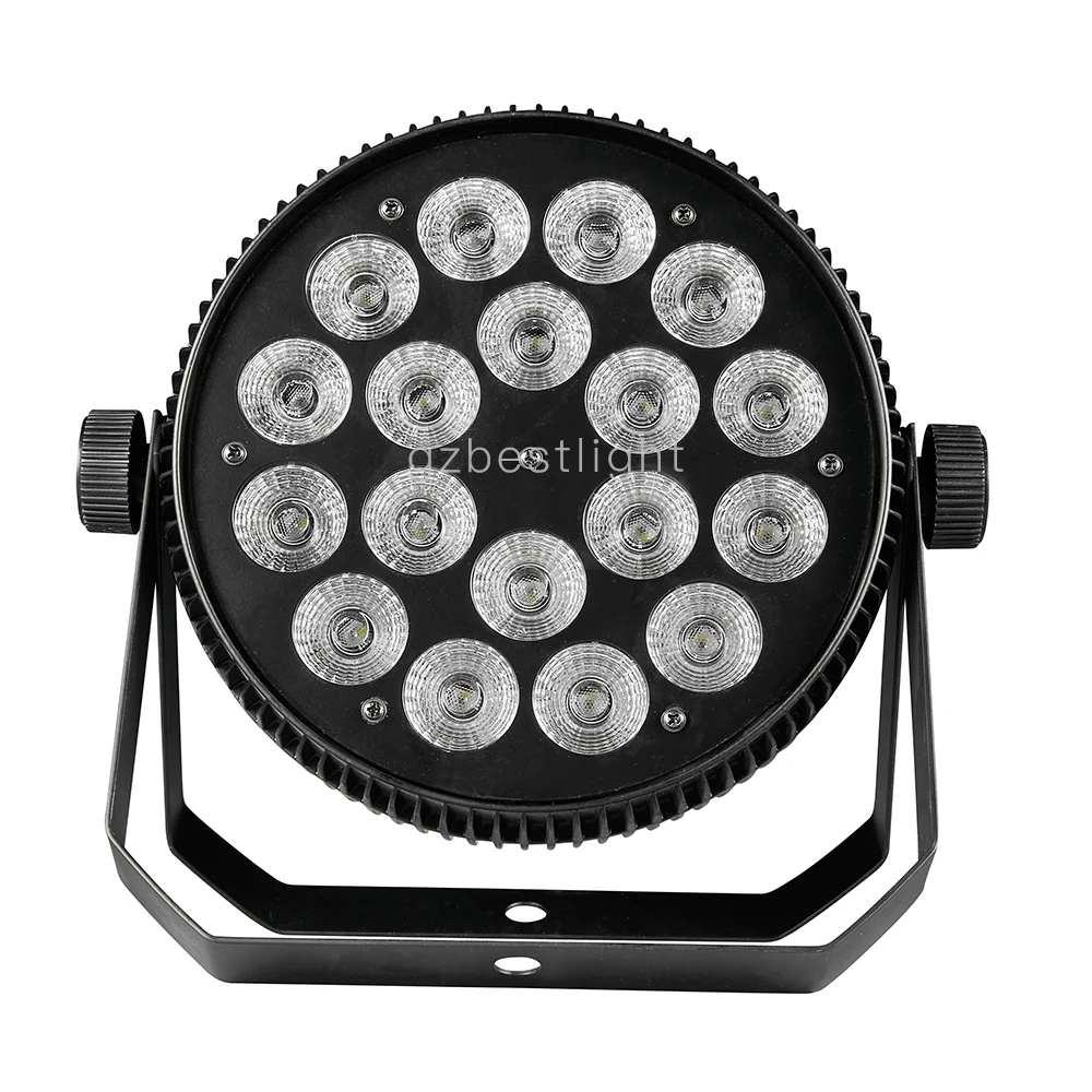 Imagem -05 - Alumínio Plana Par 18x12w Liga Par Led Slimpar 18x12w Rgbw Lavagem Luz Profissional dj Par Lavagem Luz Alta Peças Peças 12 Peças 16 Peças