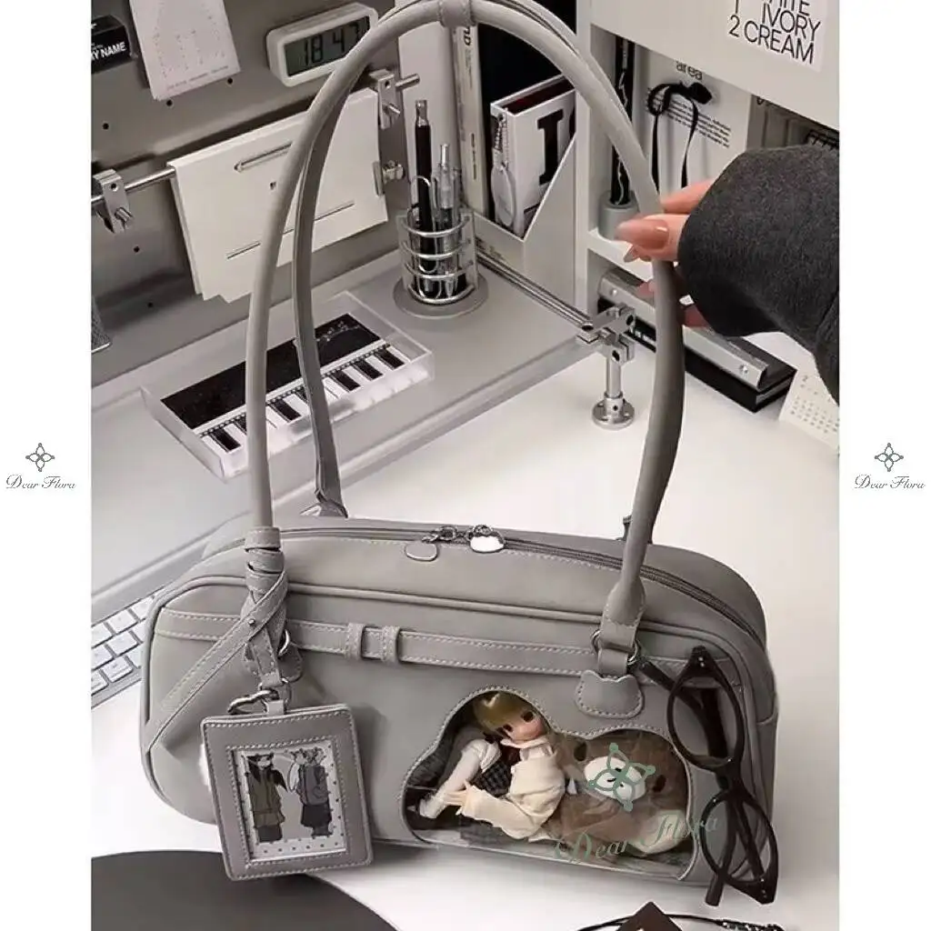 

New Y2K Anime Ita Bag Two-dimensional Crossbody Bag Cute Girl Transparent Shoulder Bag Otaku DIY Comic Display Commuting Handbag
