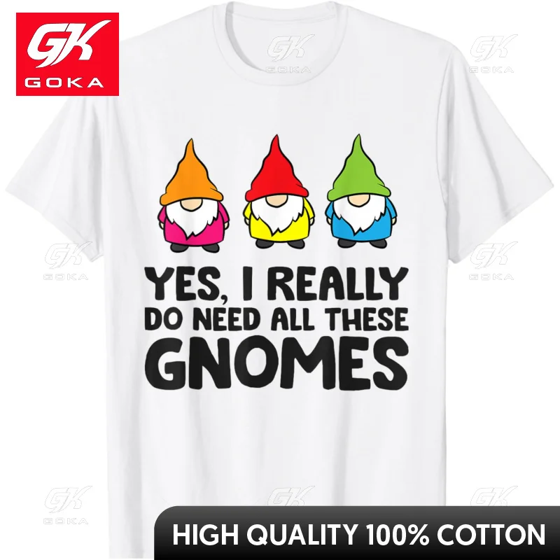 Garden Gnome, I Really Need All These Christmas Ladies T-shirts Cute Funny Vintage Graphic T Shirts