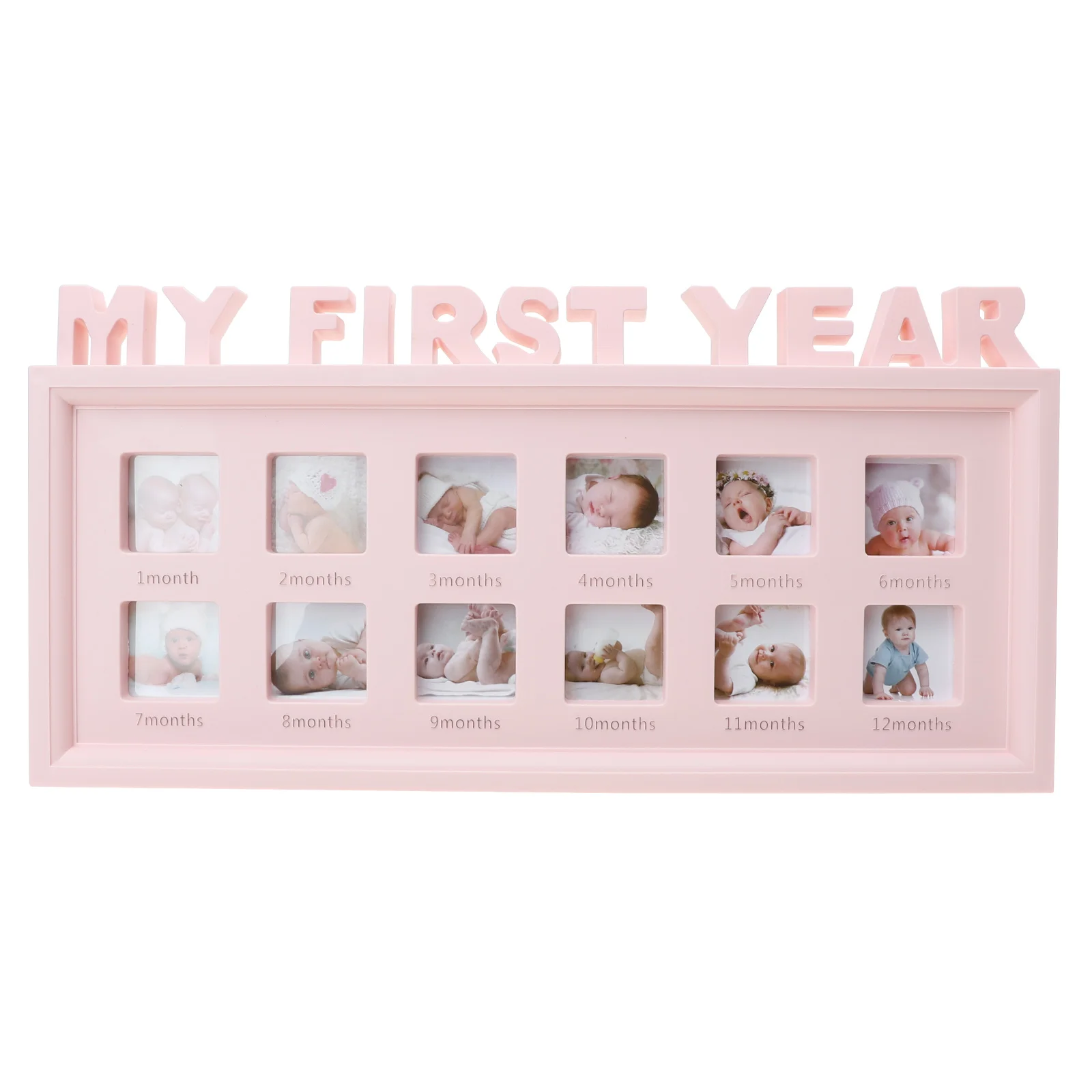 

Growth Photo Frame Baby Milestone Photos Personalized Gift Baby's Messary Monthly First Year Infant