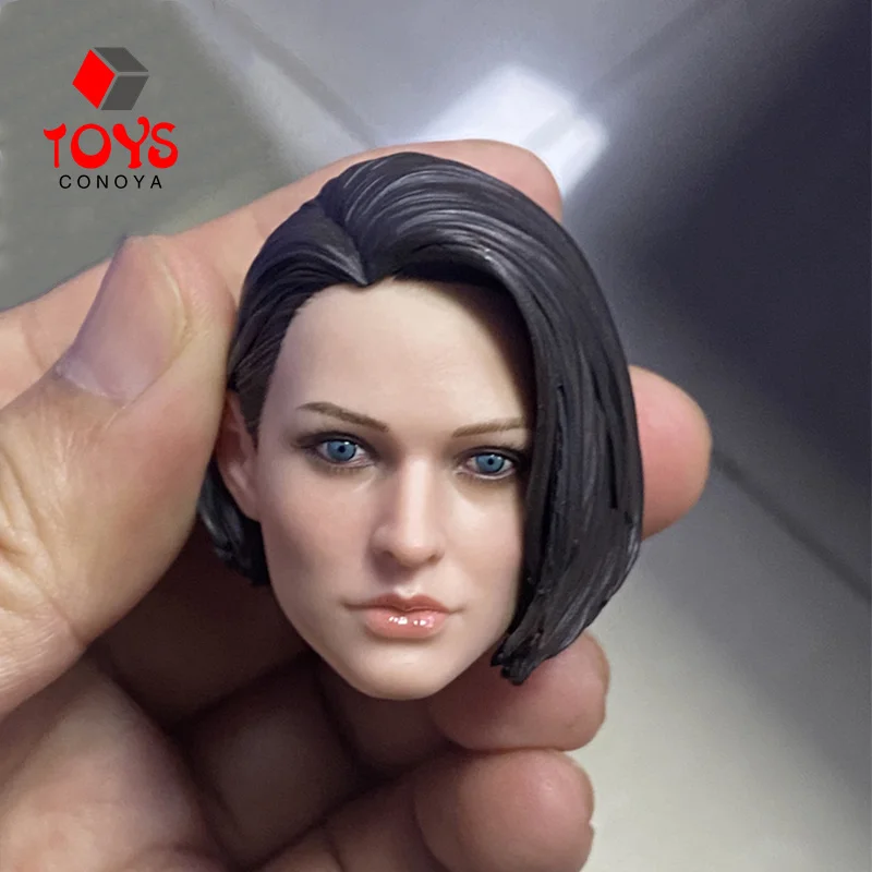 1/6 Soldier Female Jill Valentine Head Sculpt Direct Vision Squint Head Carving Fit 12'' Action Figure Body Dolls In Stock