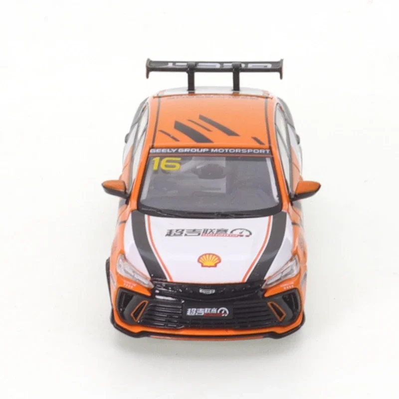 XCARTOYS PRO 1/64 Geely Binrui Cool Super Geely League - Orange Car Alloy Motor Vehicle Diecast Metal Model Kids Toys for Boys