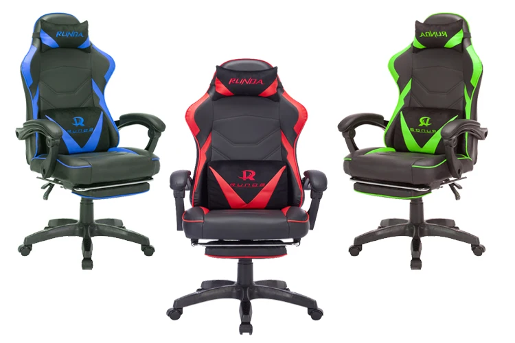 2025 New Style High Quality Gaming Chair with Revolving & Cooling Features Low Price Swivel Chair in Synthetic Leather