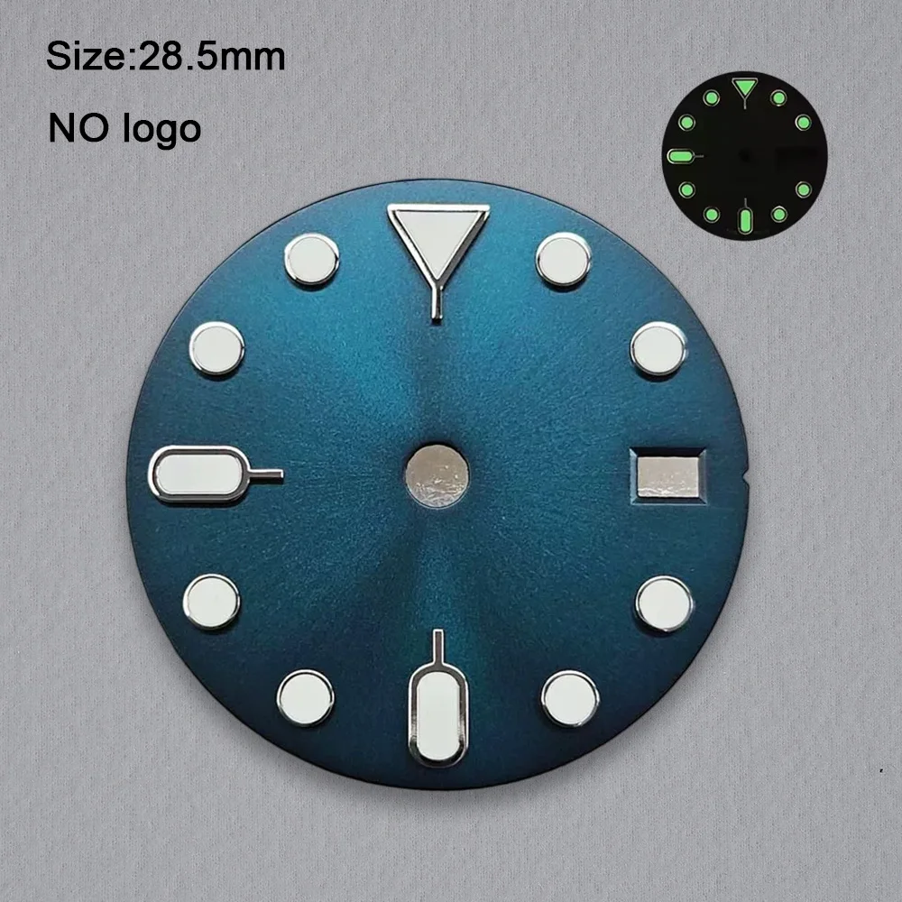 28.5mm No Logo Blank Dial For NH35 Movement Custom Logo Watch Dials Hands Accessories Repair Tools
