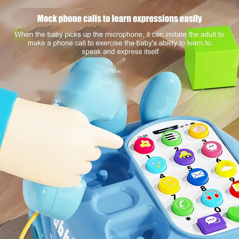 I bambini fingono di Phonetoy Giocattolo interattivo sicuro per auto e telefono Giocattoli colorati per l'apprendimento con musica ricca e contenuti di storie per il compleanno