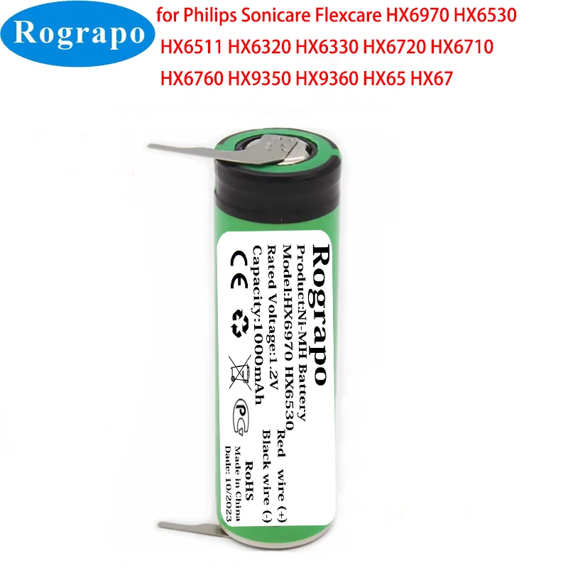 1000mAh bateria dla Philips Sonic HX6970 HX6530 HX6511 HX6320 HX6330 HX6720 HX6710 HX6760 HX9350 HX9360 HX65 HX67 Sonicare Flexcare