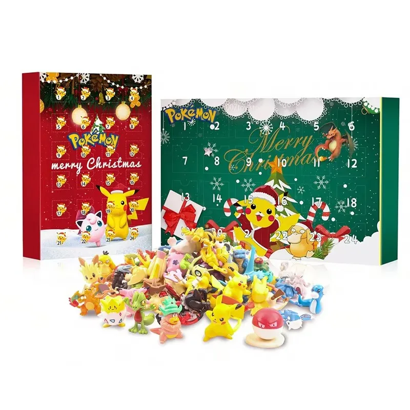 

Pokemon Christmas Advent Calendar Box Pikachu Pocket Monster Action Figure Model Dolls Collection Toys Anime Figure Toy Gift Box