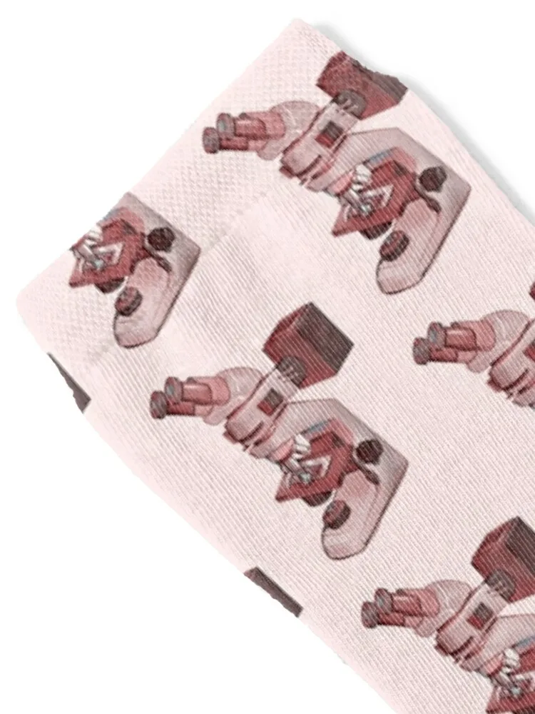 Pink microscope Socks gym crazy Sports winter thermal Designer Man Socks Women's