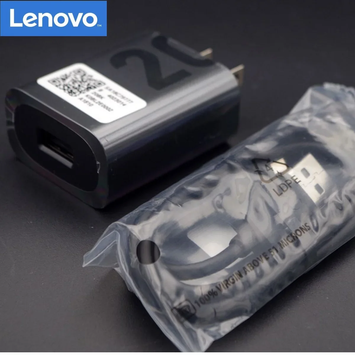 Lenovo 20W Xiaoxin pad tablet ponsel pengisian cepat adaptor daya dinding pengisian daya cepat QC3.0 kepala pengisian cepat kabel data Tipe C