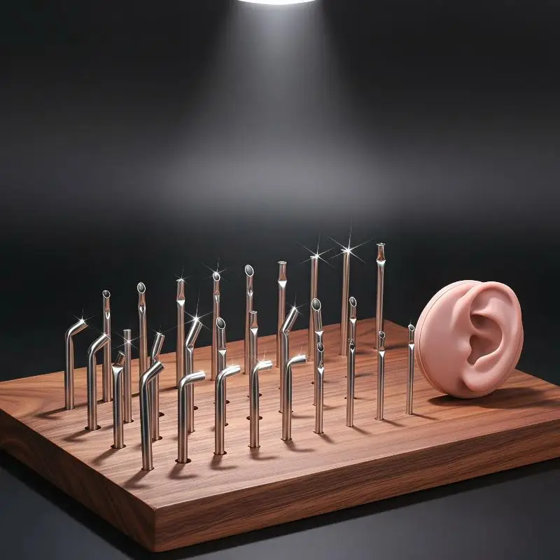 Body Piercing Tool Piercing Receiving Tube 1Pcs Stainless Steel for Ear Navel Tongue Piercing Work