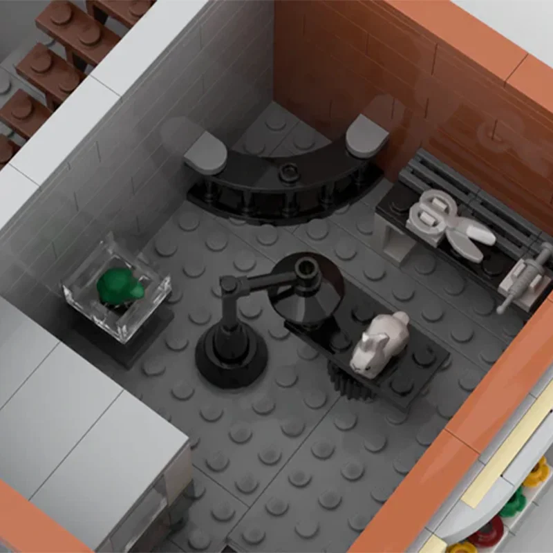 1784 elementy MOC Leisure Series 10264 Cafe Alternatywna Konstrukcja Retro Bistro DIY Model Klocki Urodzinowe Zabawki Prezent