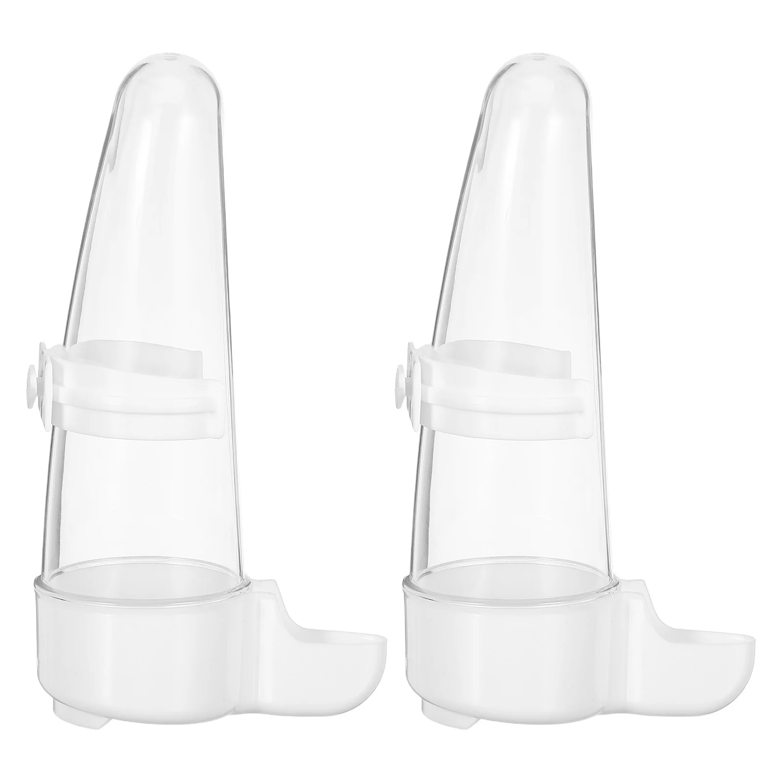 

2Pcs Automatic Bird Feeder Waterer Parakeet Cage Parrot Automatic Water Dispenser Plastic Bird Food Container Silent Operation