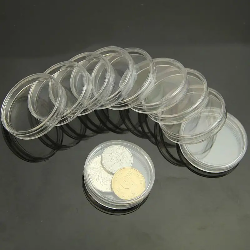 Porte-capsules 46 Mm Avec Joints EVA – 30 Pièces Et Boîte Rangement – Protection Pour Pièces De Monnaie, 8 Tailles De Joints
