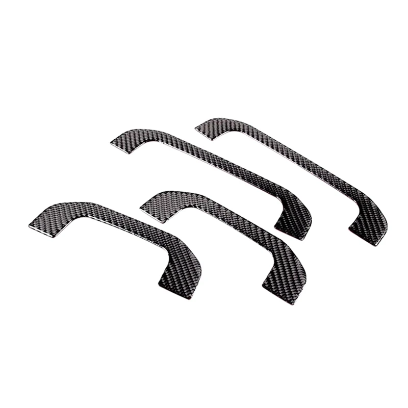 For Mercedes-Benz C-Class W206 2022 2023 Soft Carbon Fiber Car Roof Grab Handle Cover Decorative Trim Accessories