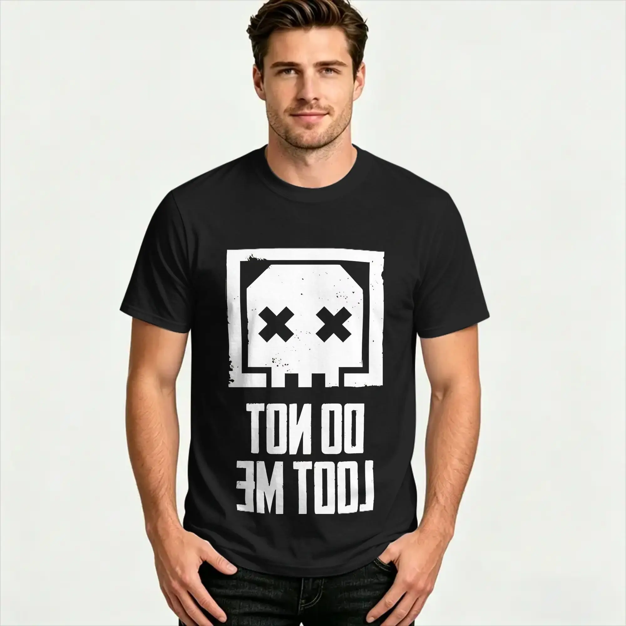 Apex Legends Do Not Loot Me T Shirt Men's  Y2K Retro T Shirts Summer O Neck Harajuku Tees Custom DIY Big Size Clothing
