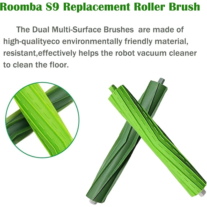 A86I-Sikat Rol Pengganti untuk Irobot Roomba S9 (9150) S9 + S9 Plus (9550) Seri S Sikat Rol Karet Penyedot Debu