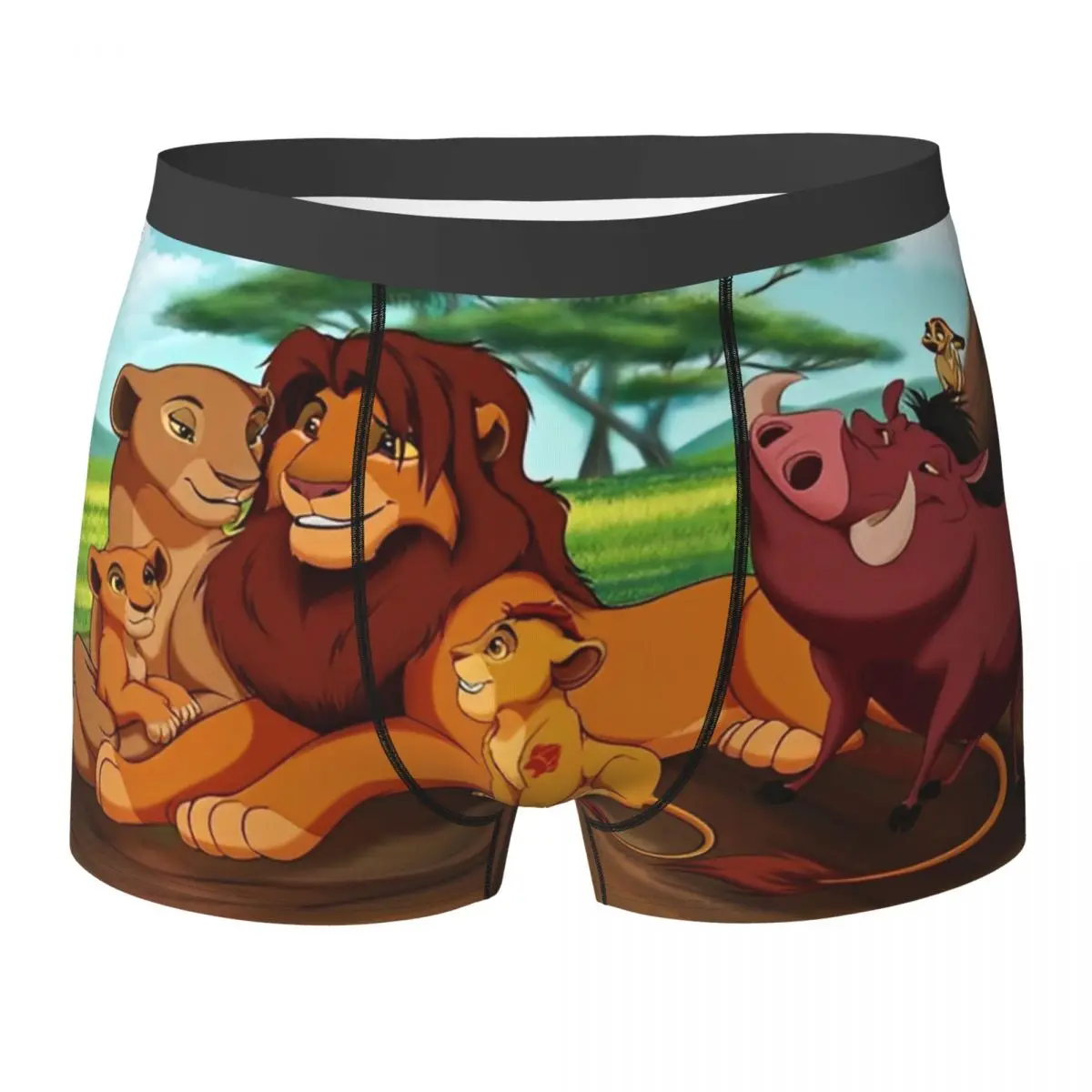

Lion King Simba Cartoon Underwear Men Boxer Brief Sexy Soft Boxer Shorts High Quality Custom DIY Plus Size Underpants