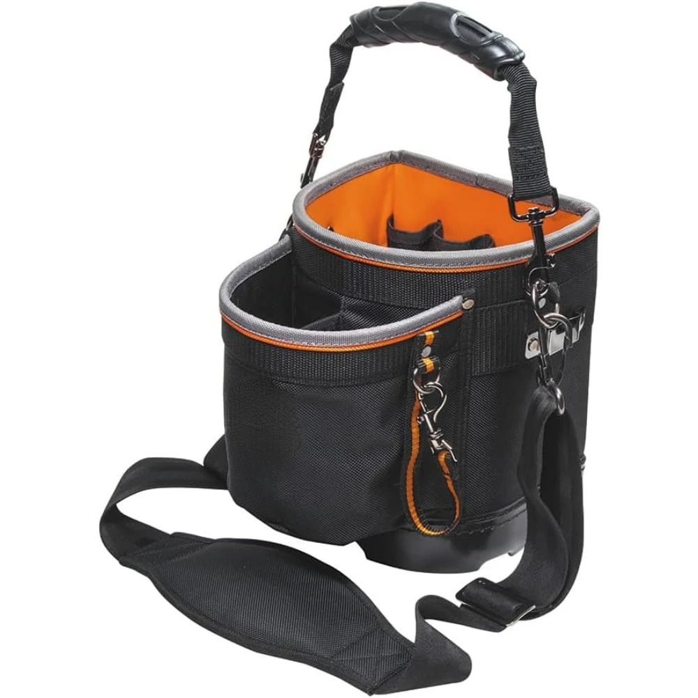 55419SP-14 Tool Bag with Shoulder Strap Has 14 Pockets for Tool Storage, Can Fit Long Screwdrivers