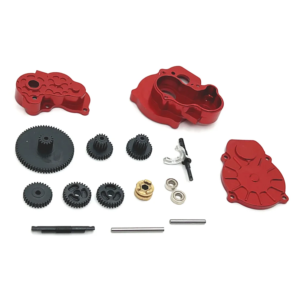 Para 1/24 FMS FCX24 FCX18 K5 rc coche actualización transmisión de Metal conjunto de caja de cambios